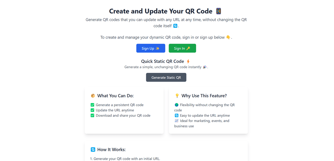 Dynamic QR